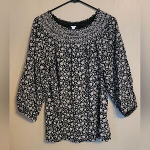 J.Jill 3/4 Sleeve Blouse